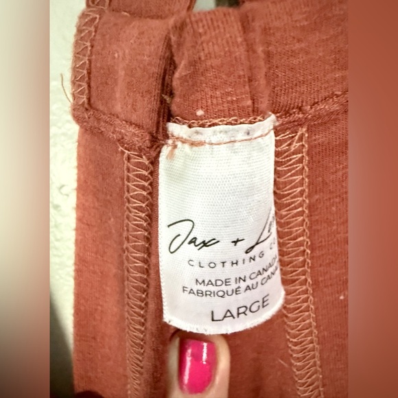 Jax & Lennon Rust Jumpsuit - Picture 5 of 5